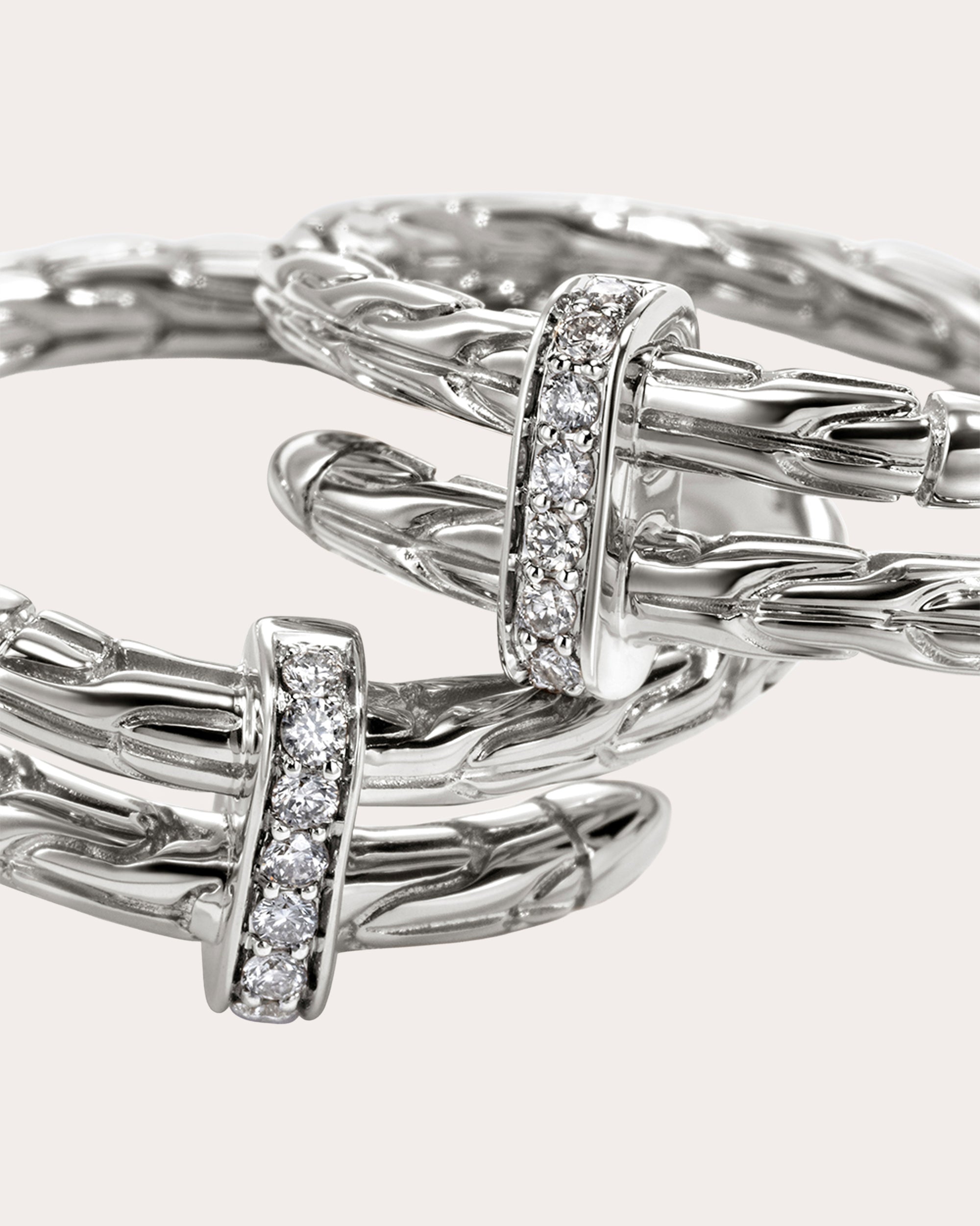 Diamond Spear Hoop Earrings