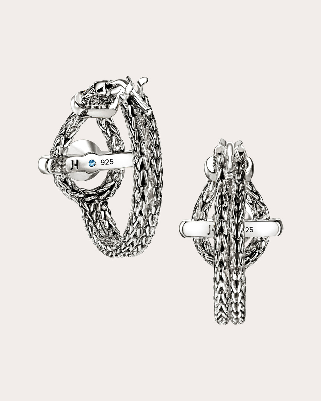 Swiss Blue Topaz Icon Hoop Earrings