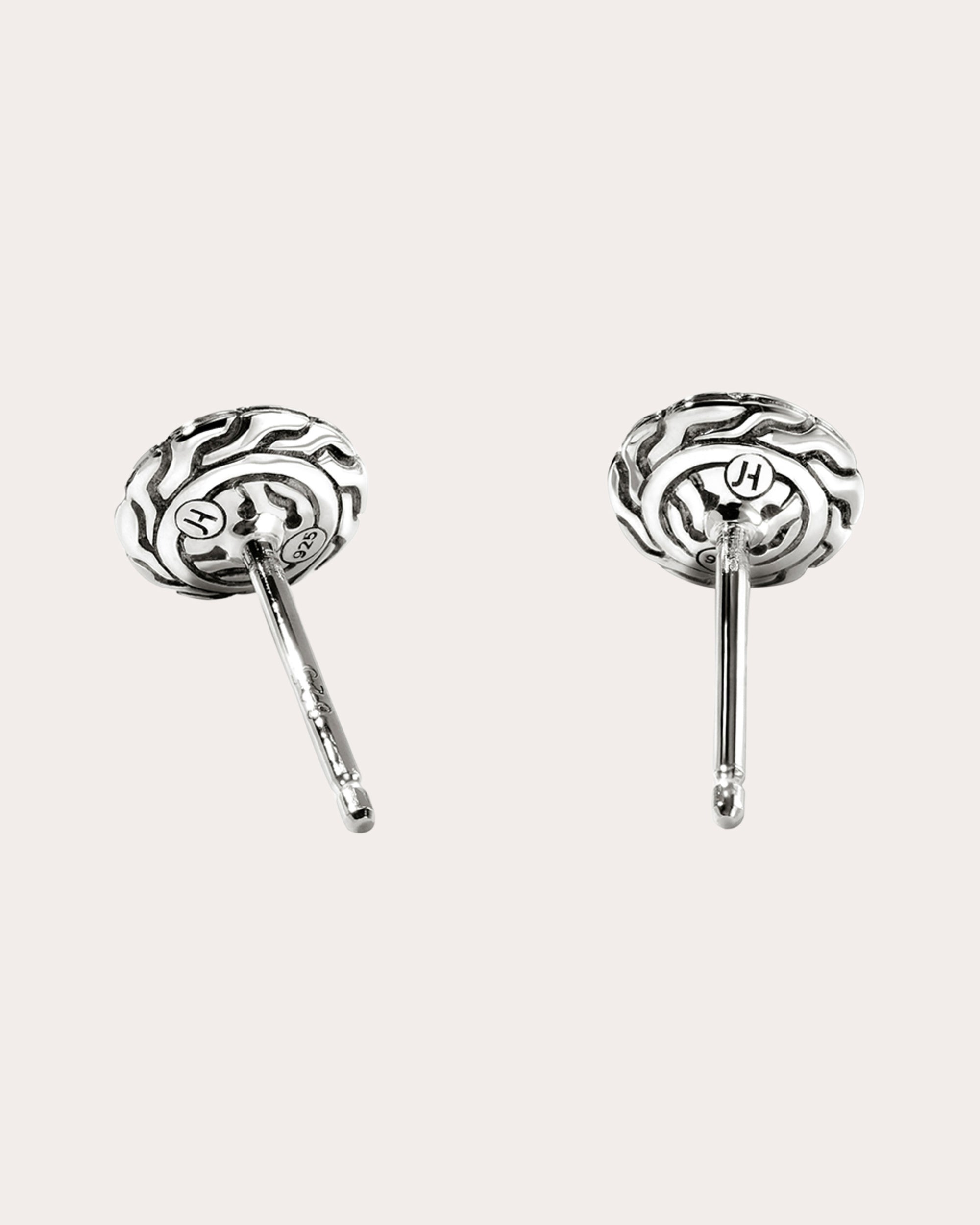 Black Sapphire JH Essential Pavé Stud Earrings