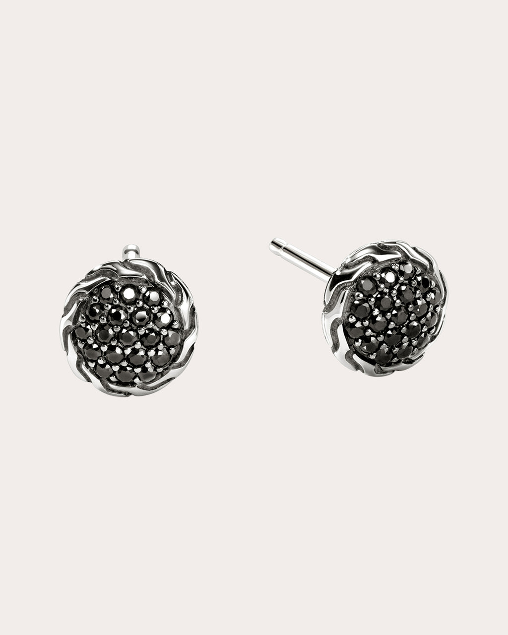 Black Sapphire JH Essential Pavé Stud Earrings