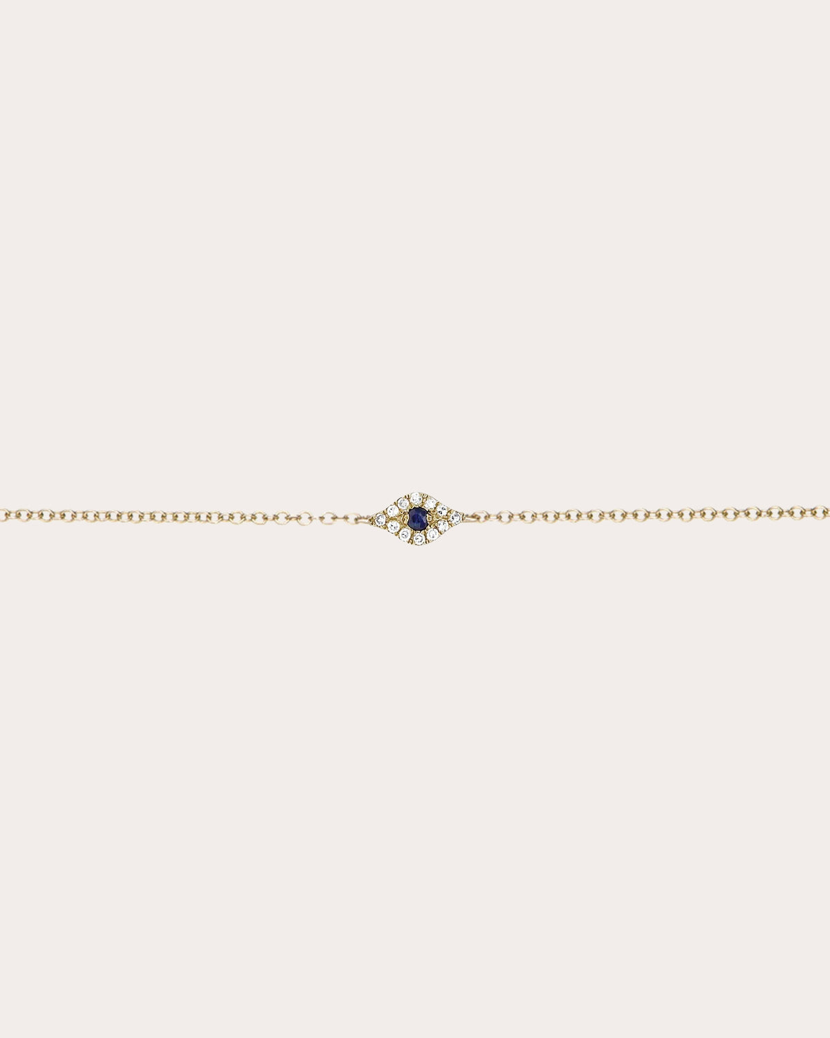 Diamond Evil Eye Chain Bracelet