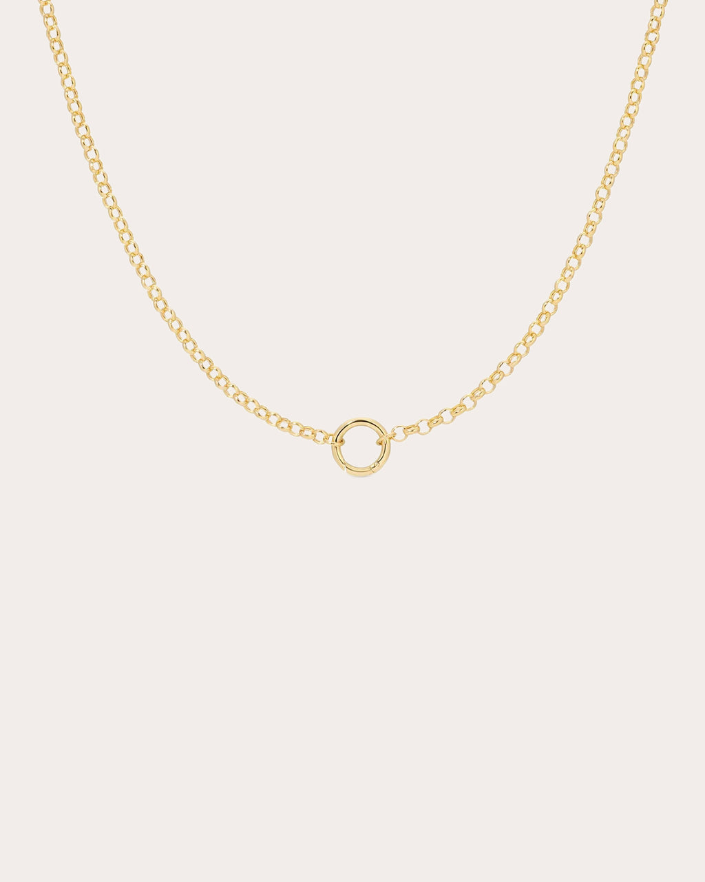14k Gold Rolo Chain Enhancer Necklace