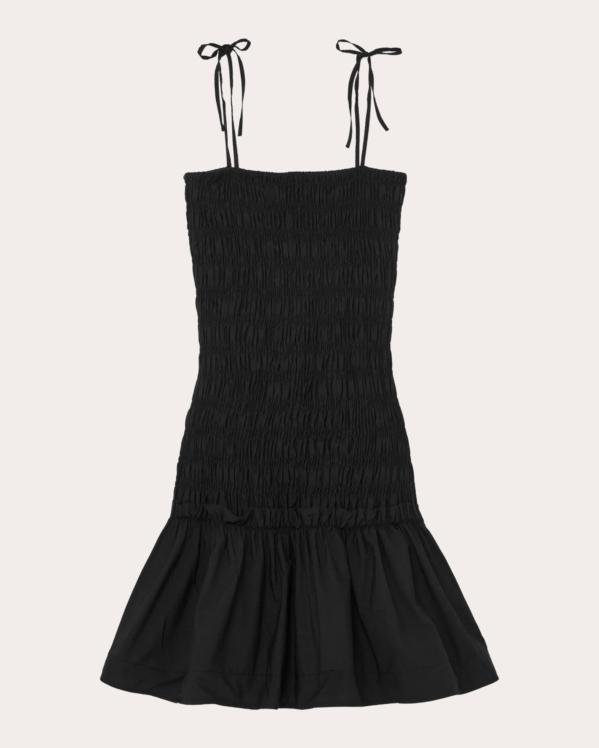 Eddy Smocked Cotton Drop-Waist Mini Dress
