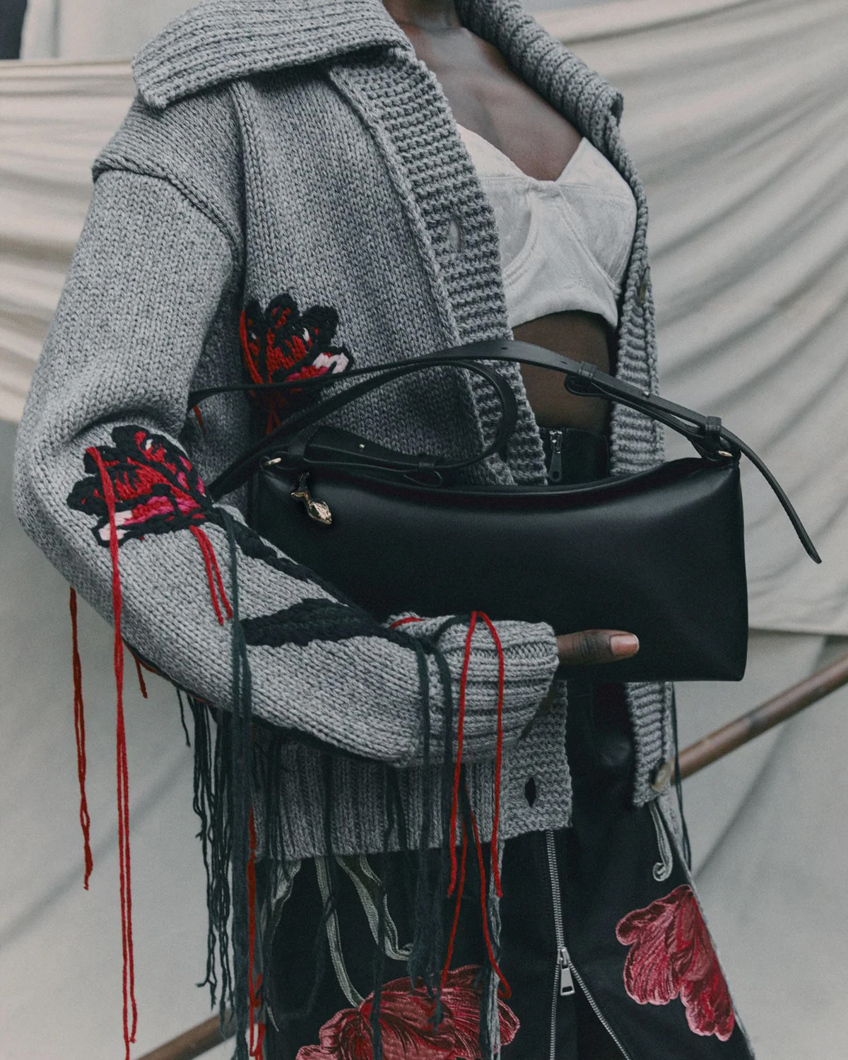 East West Leather Bloom Bag