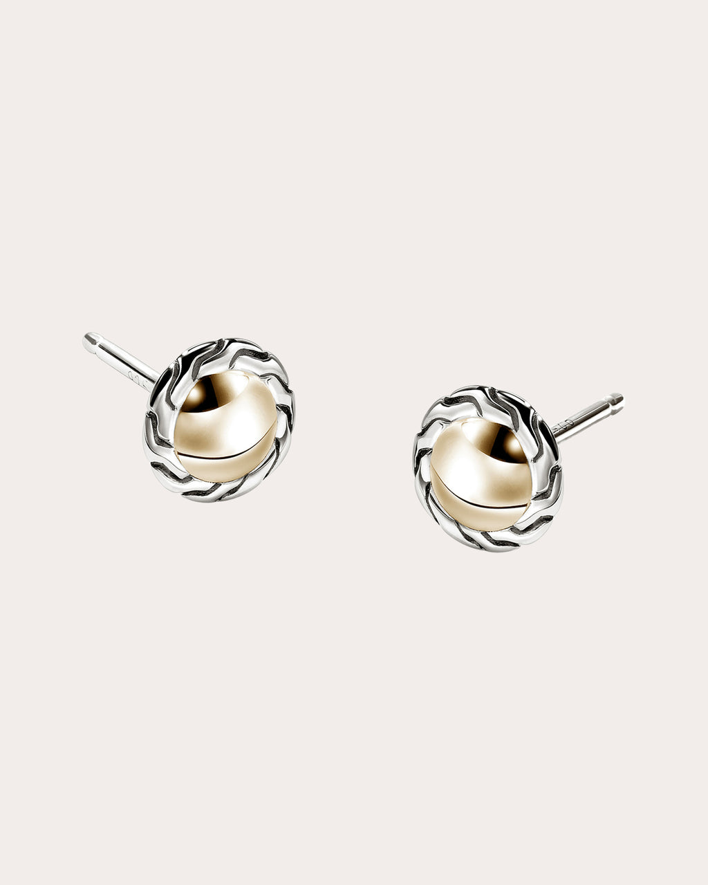 Two-Tone JH Essential Stud Earrings