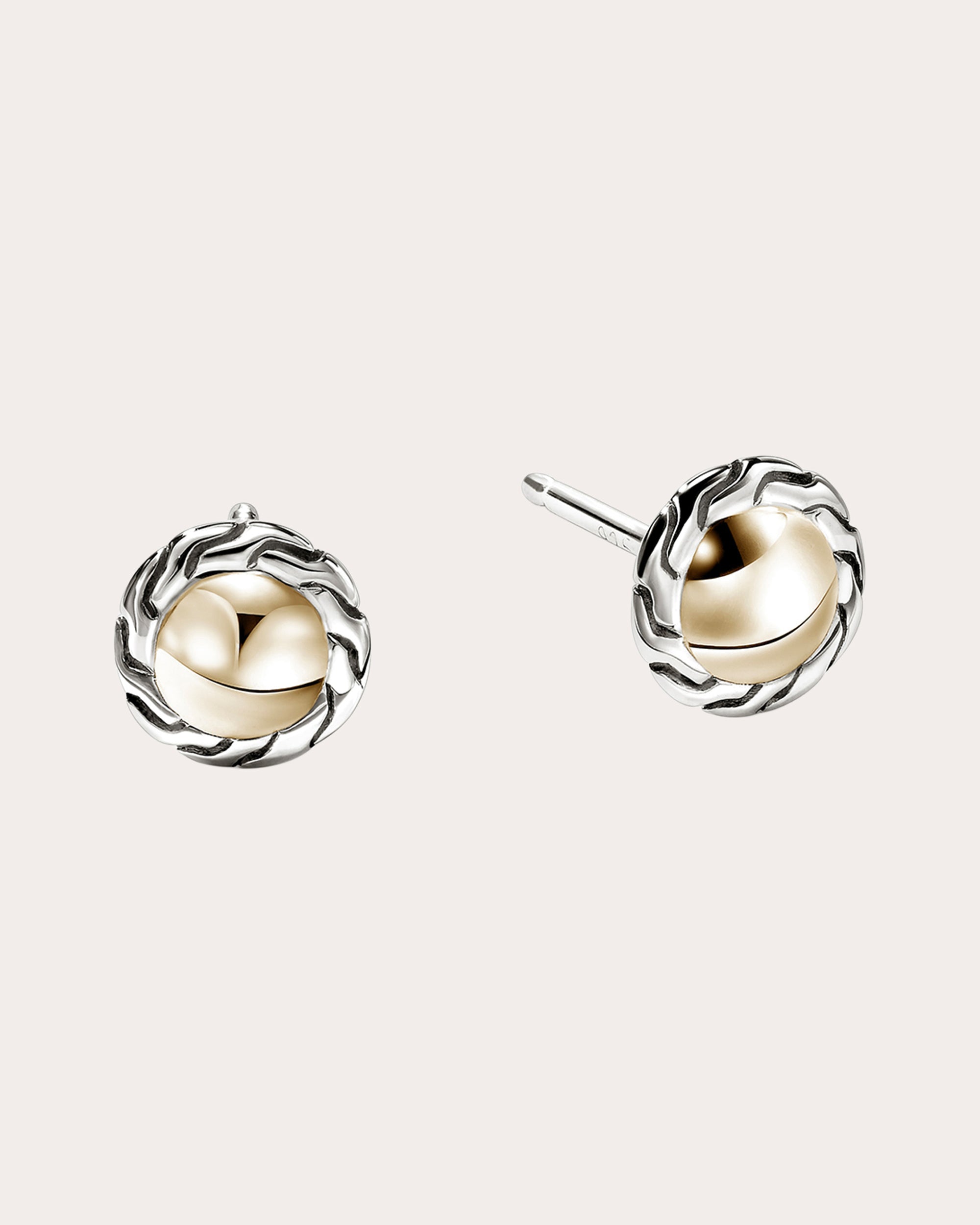 Two-Tone JH Essential Stud Earrings