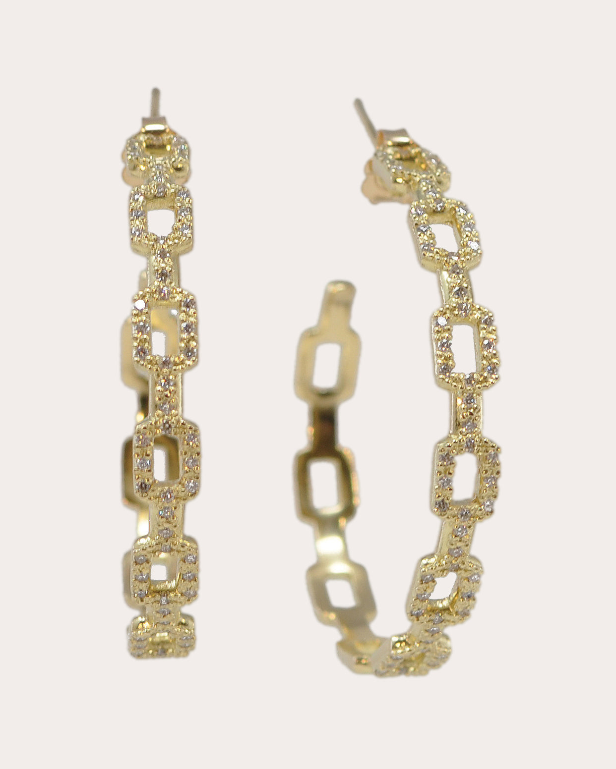 Diamond & 18k Gold Sueno Hoop Earrings