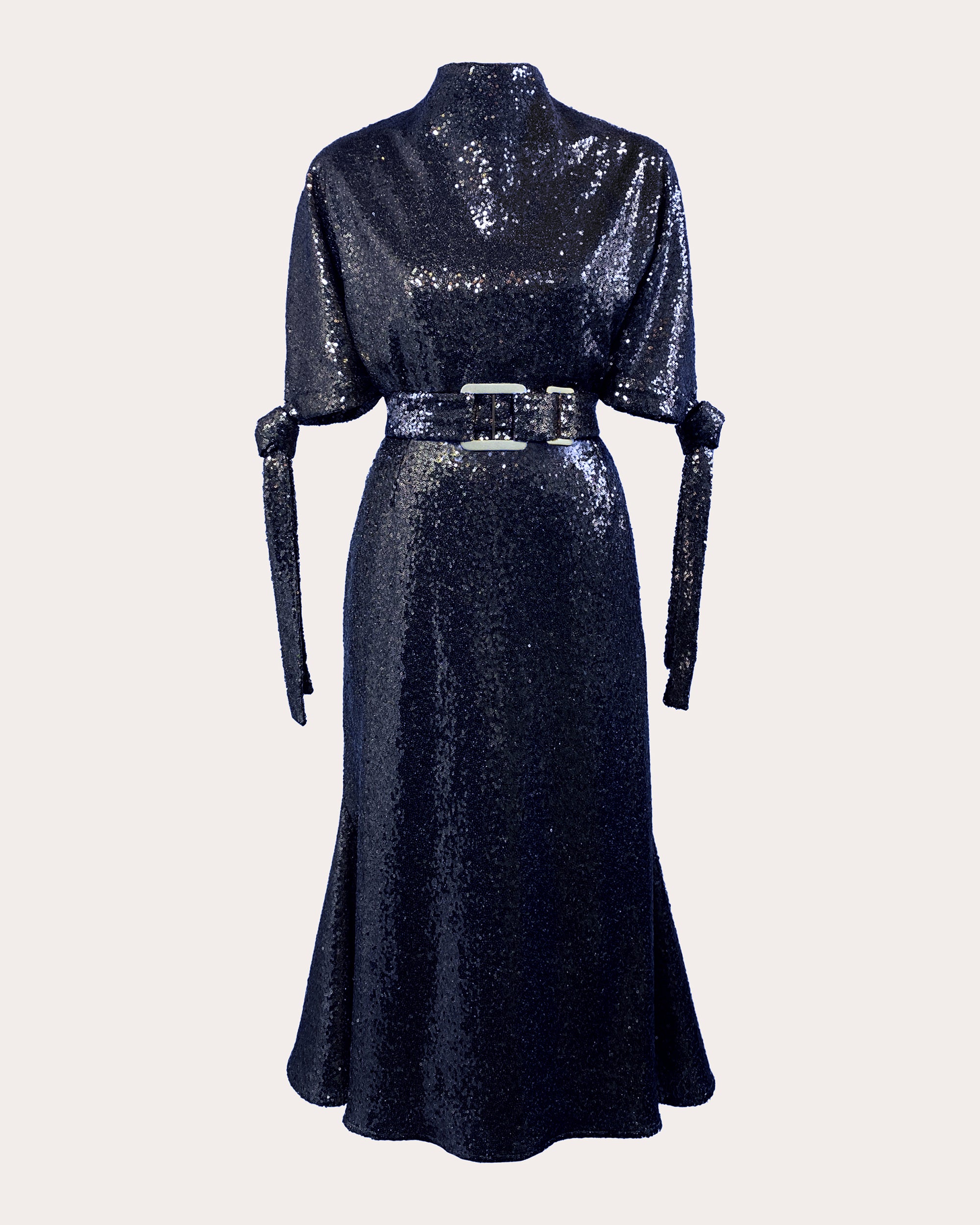 sequin belt dress Edeline Lee Women's Pedernal Sequin Belted Tie-Sleeve Midi Dress in Navy Blue sequin belt dress Edeline Lee Women's Pedernal Sequin Belted Tie-Sleeve Midi Dress in Navy Blue