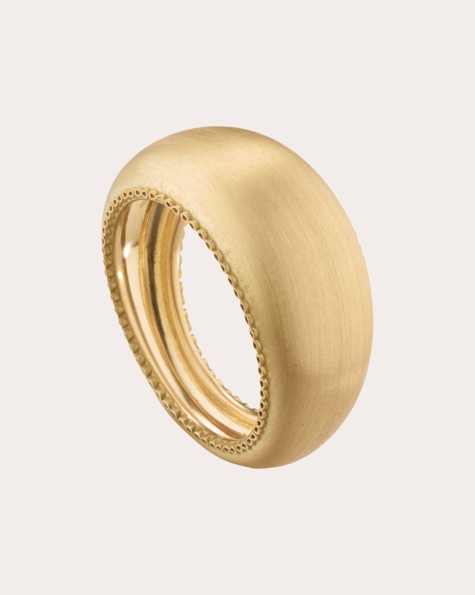18k Gold Infinity Bubble Ring