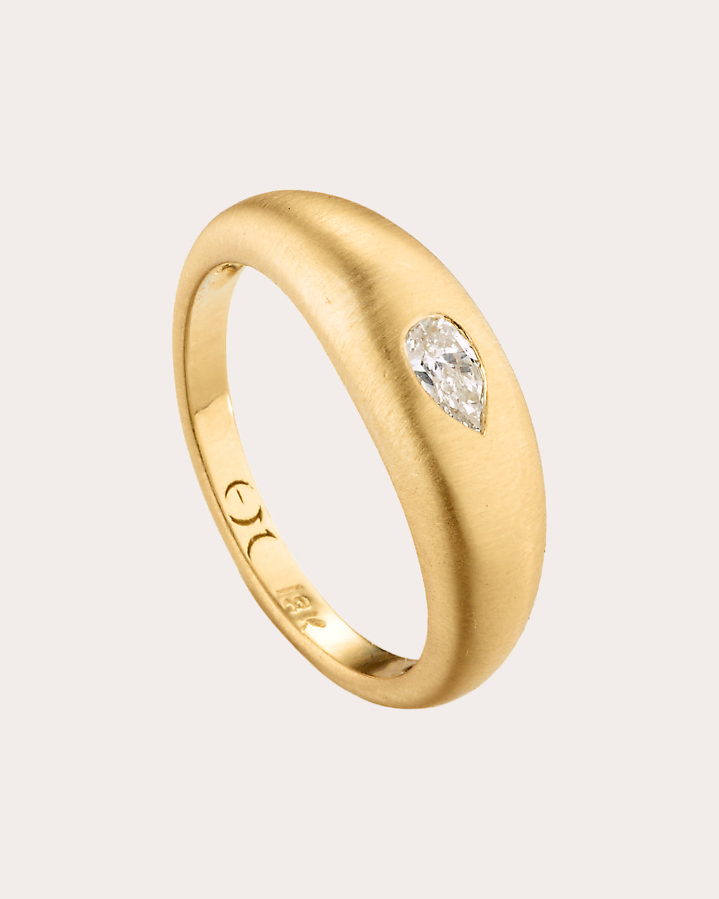 Diamond & 18k Gold Fairy Dust Teardrop Ring