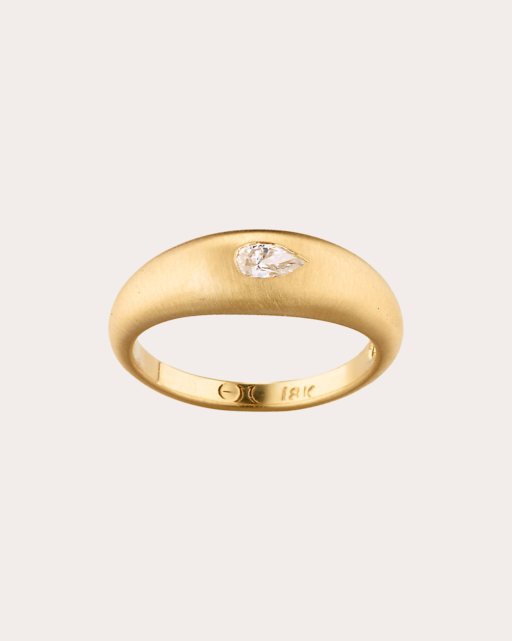 Diamond & 18k Gold Fairy Dust Teardrop Ring
