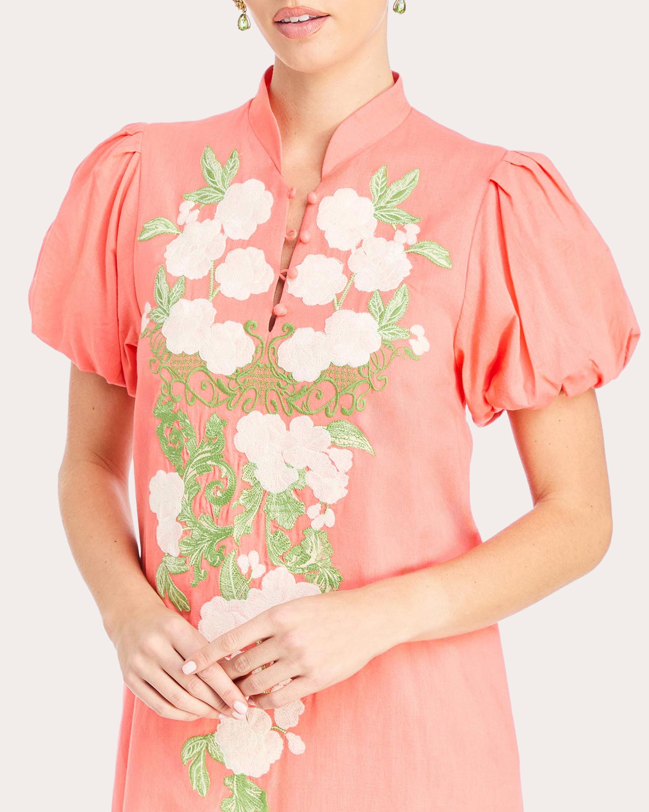 mestiza elliana barong midi dress MESTIZA NEW YORK | Crafted in a light & breathable linen, the Elliana Barong Midi Dress is the ultimate vacation cocktail look Tap to shop now