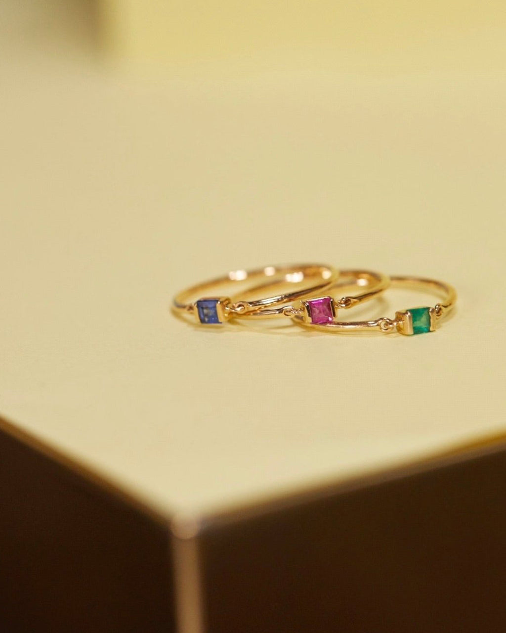 Ruby & 14k Gold Petite Circle Ring