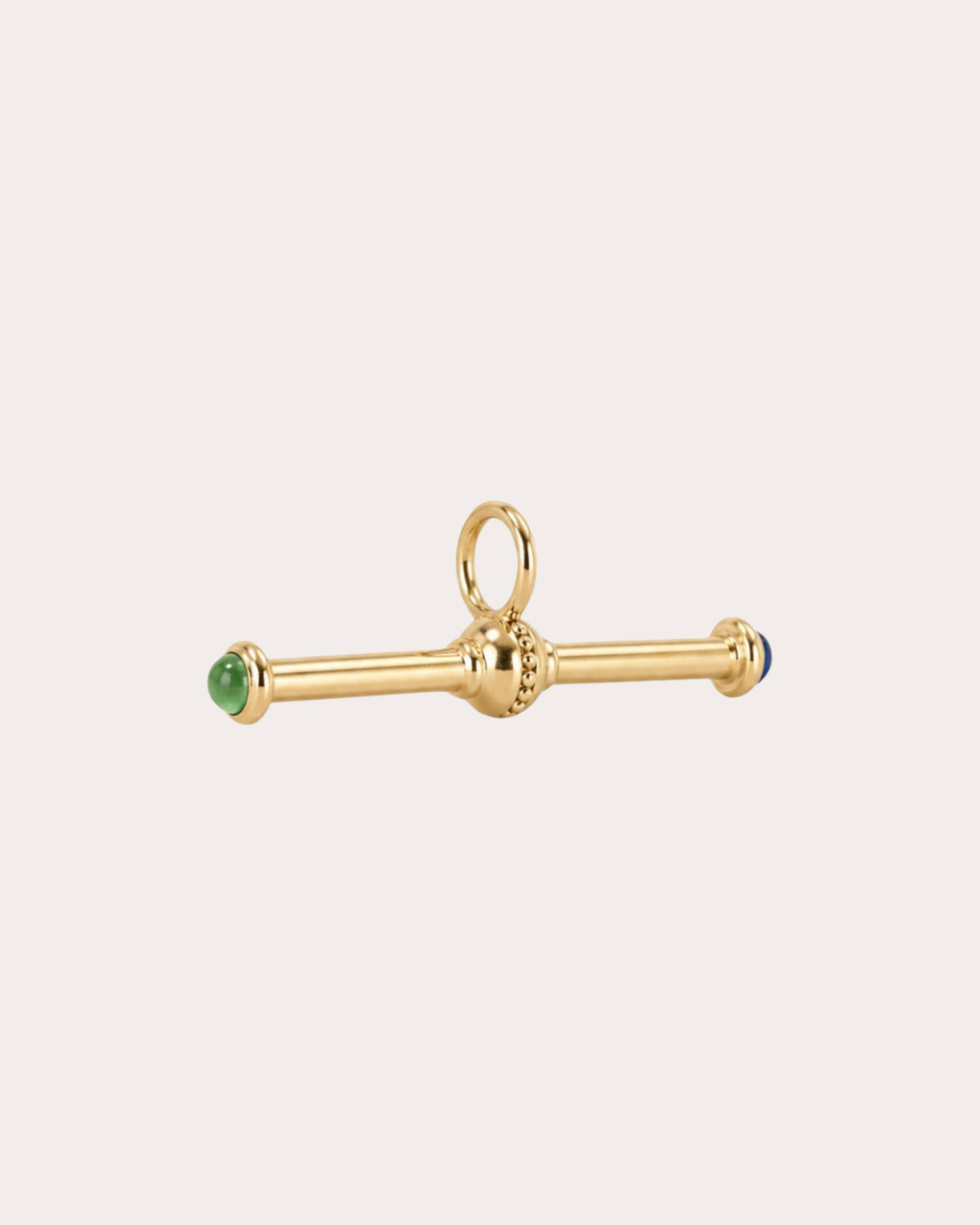 Emerald & Sapphire Equilibrium T-Bar Pendant