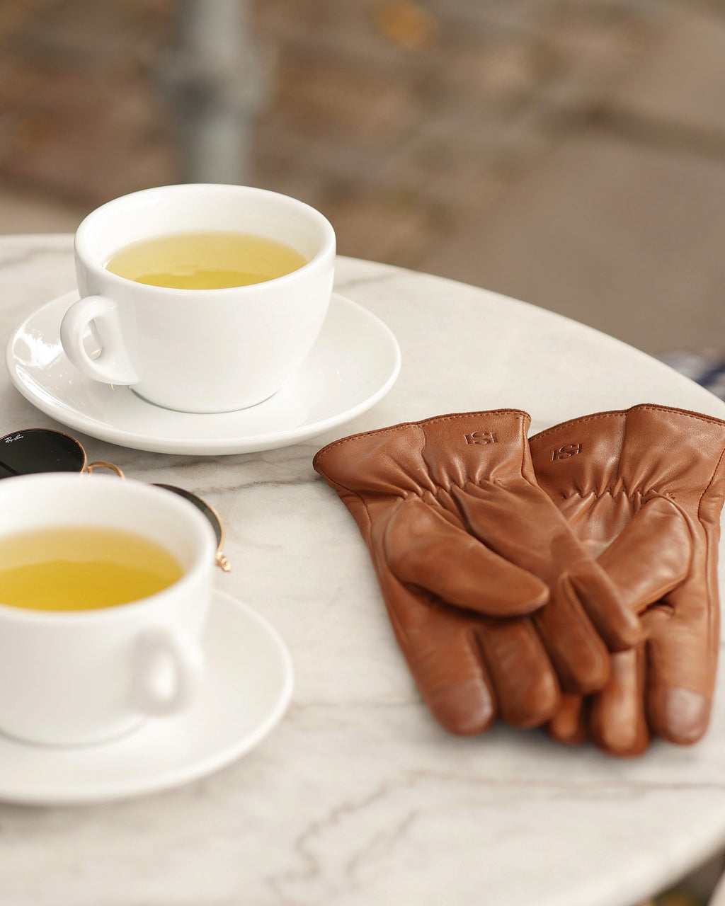 Saddle Brown Essentials Leather Gloves