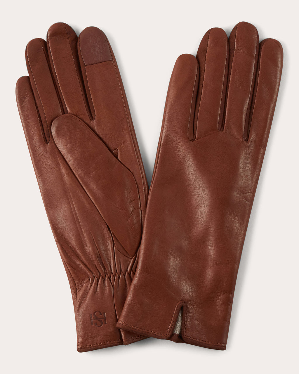 Saddle Brown Essentials Leather Gloves