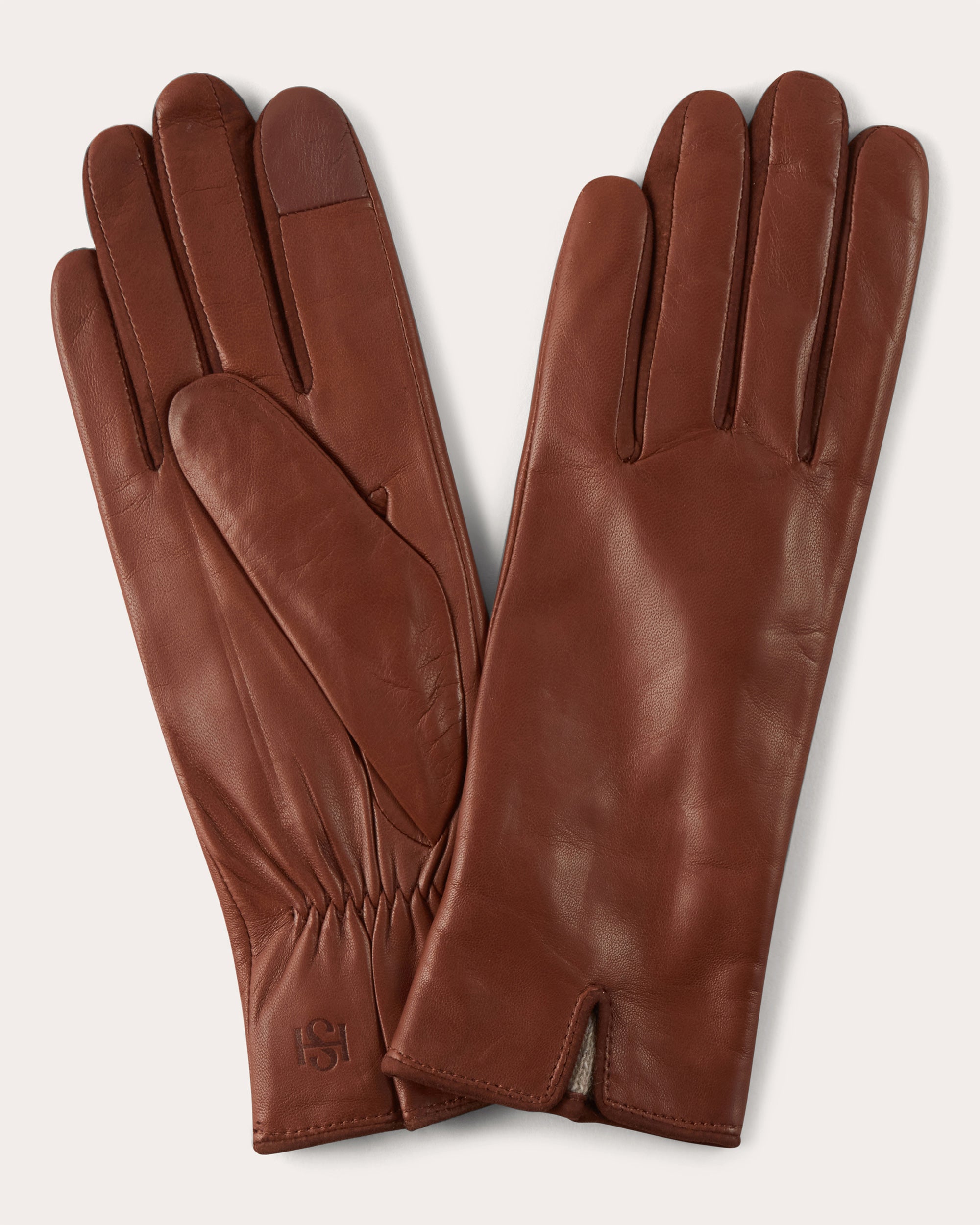 Saddle Brown Essentials Leather Gloves