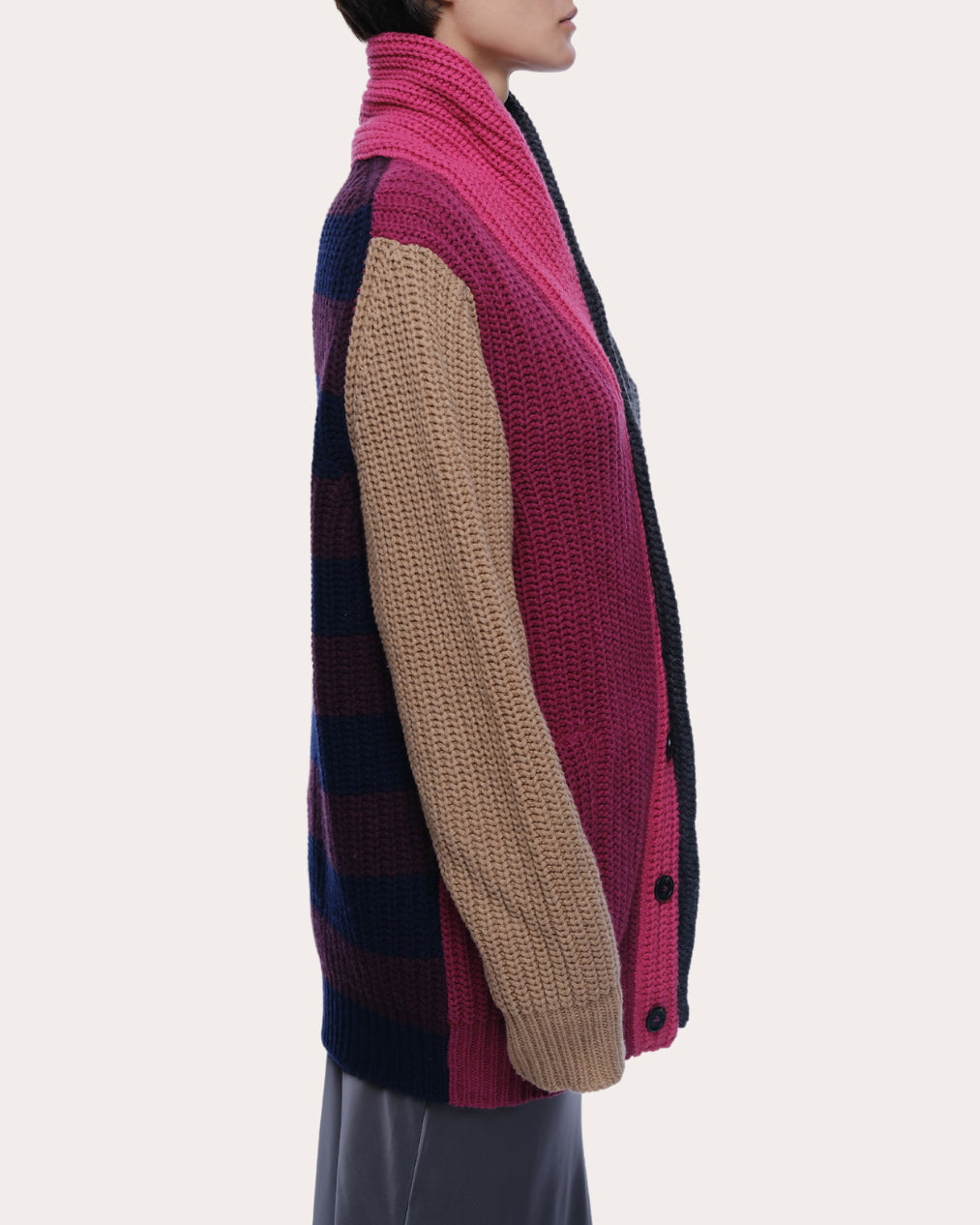 Quinn Cashmere Wool Shawl Collar Cardigan