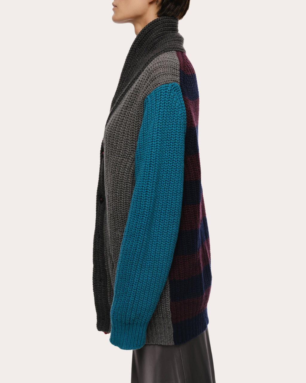 Quinn Cashmere Wool Shawl Collar Cardigan