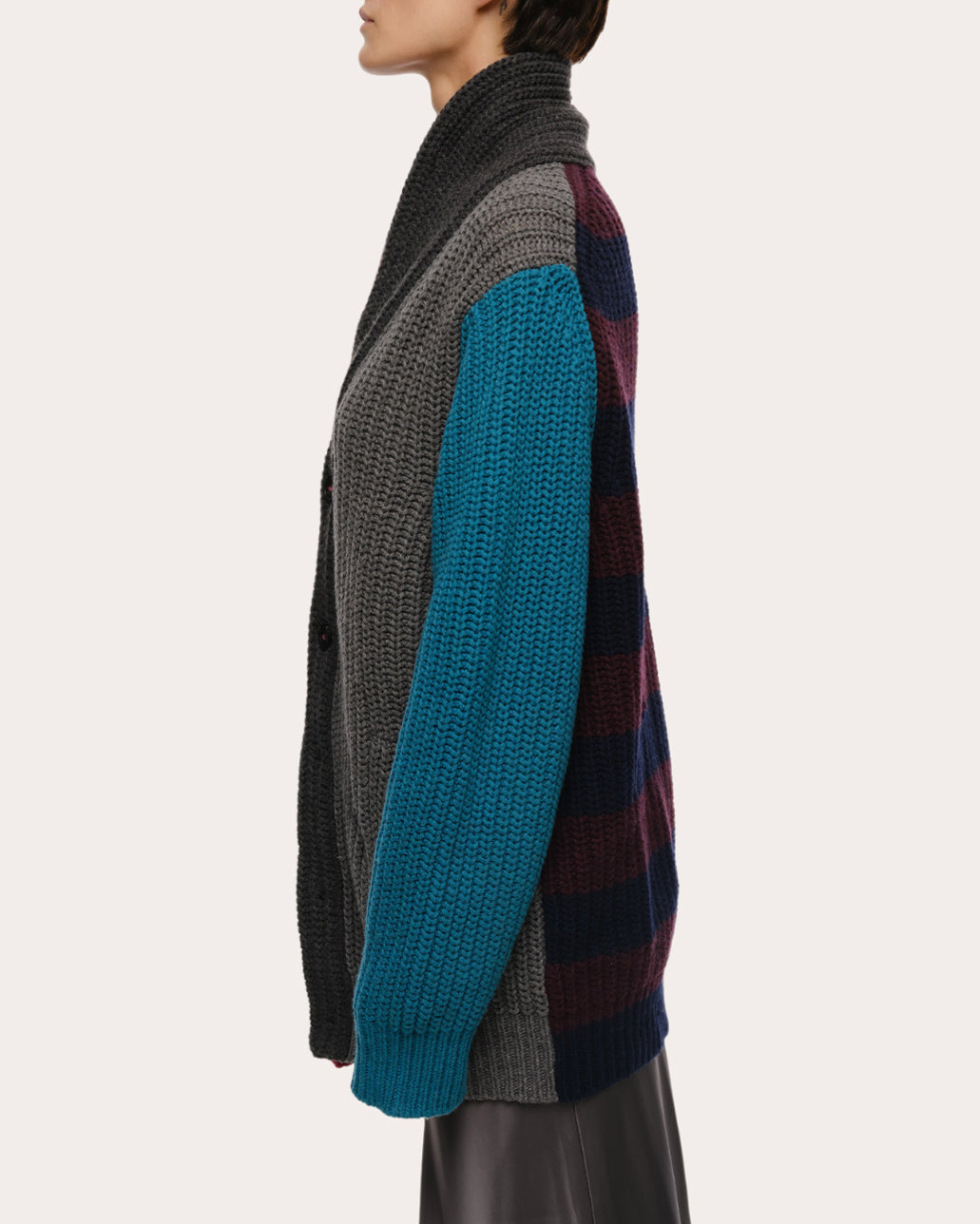 Quinn Cashmere Wool Shawl Collar Cardigan