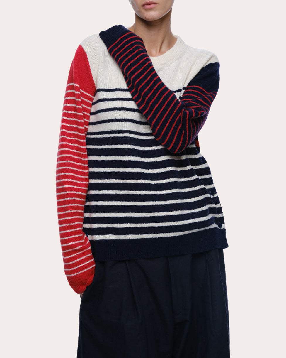 Rei Mixed Stripe Wool Sweater