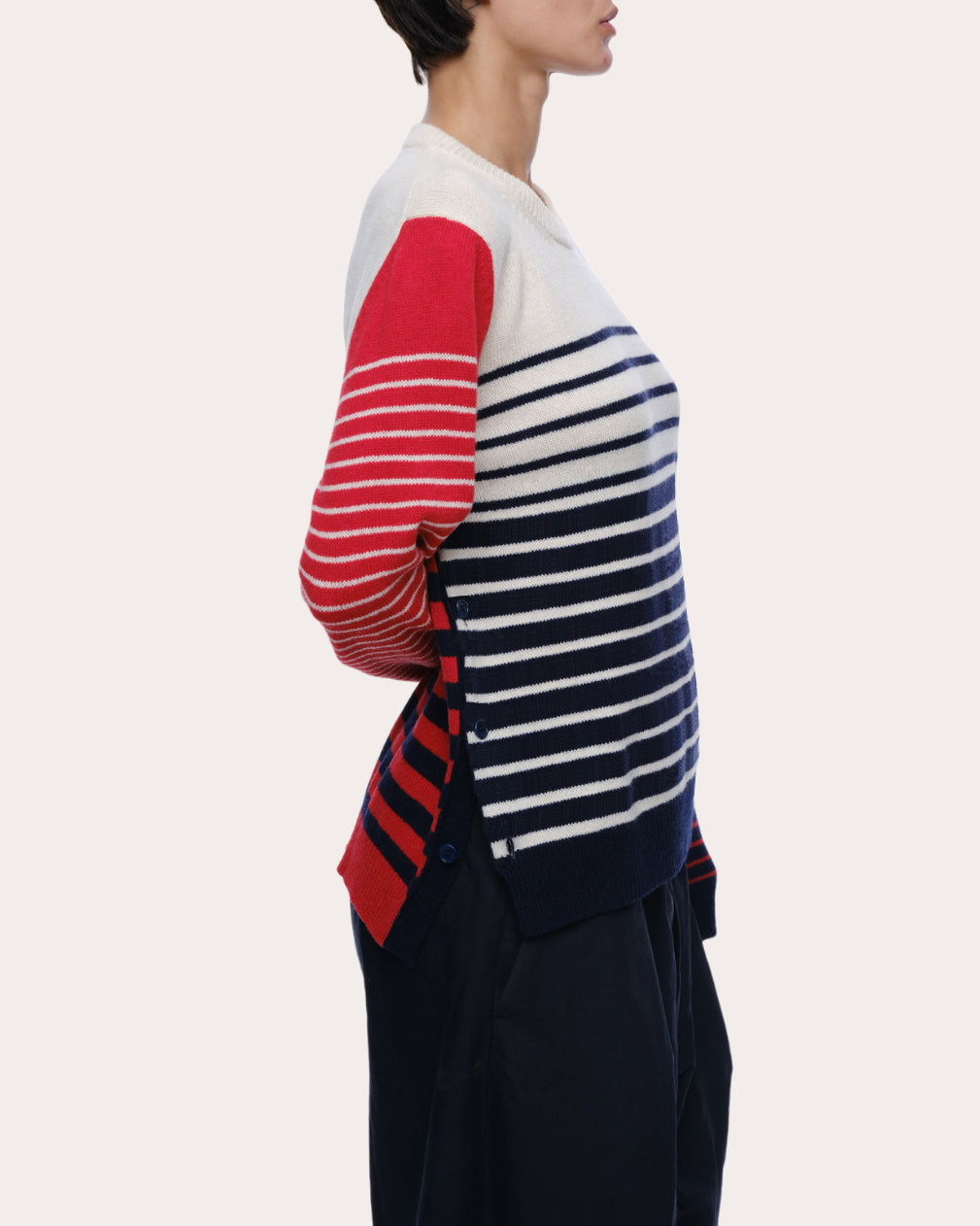 Rei Mixed Stripe Wool Sweater