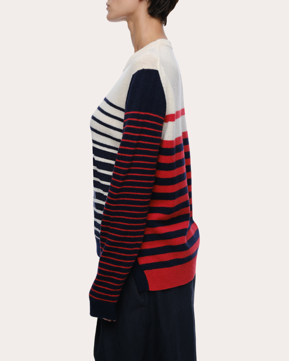 Rei Mixed Stripe Wool Sweater