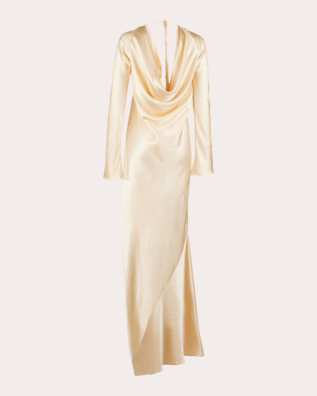 Fenix Draped Back Silk Gown