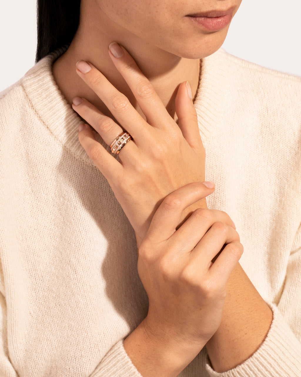 Rockaway 18K Gold Diamond Spinner Ring