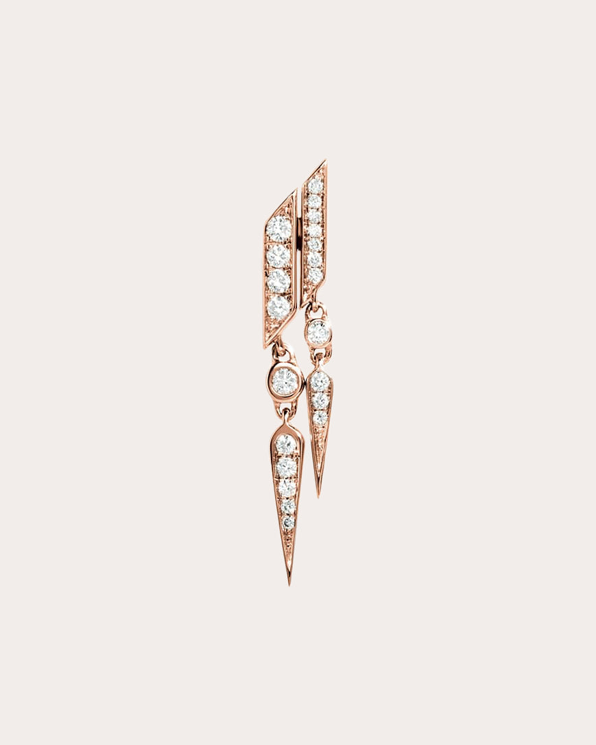 Anyway 18K Gold Diamond Single Earring