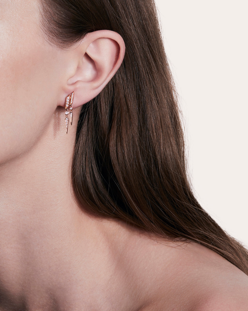 Anyway 18K Gold Diamond Single Earring