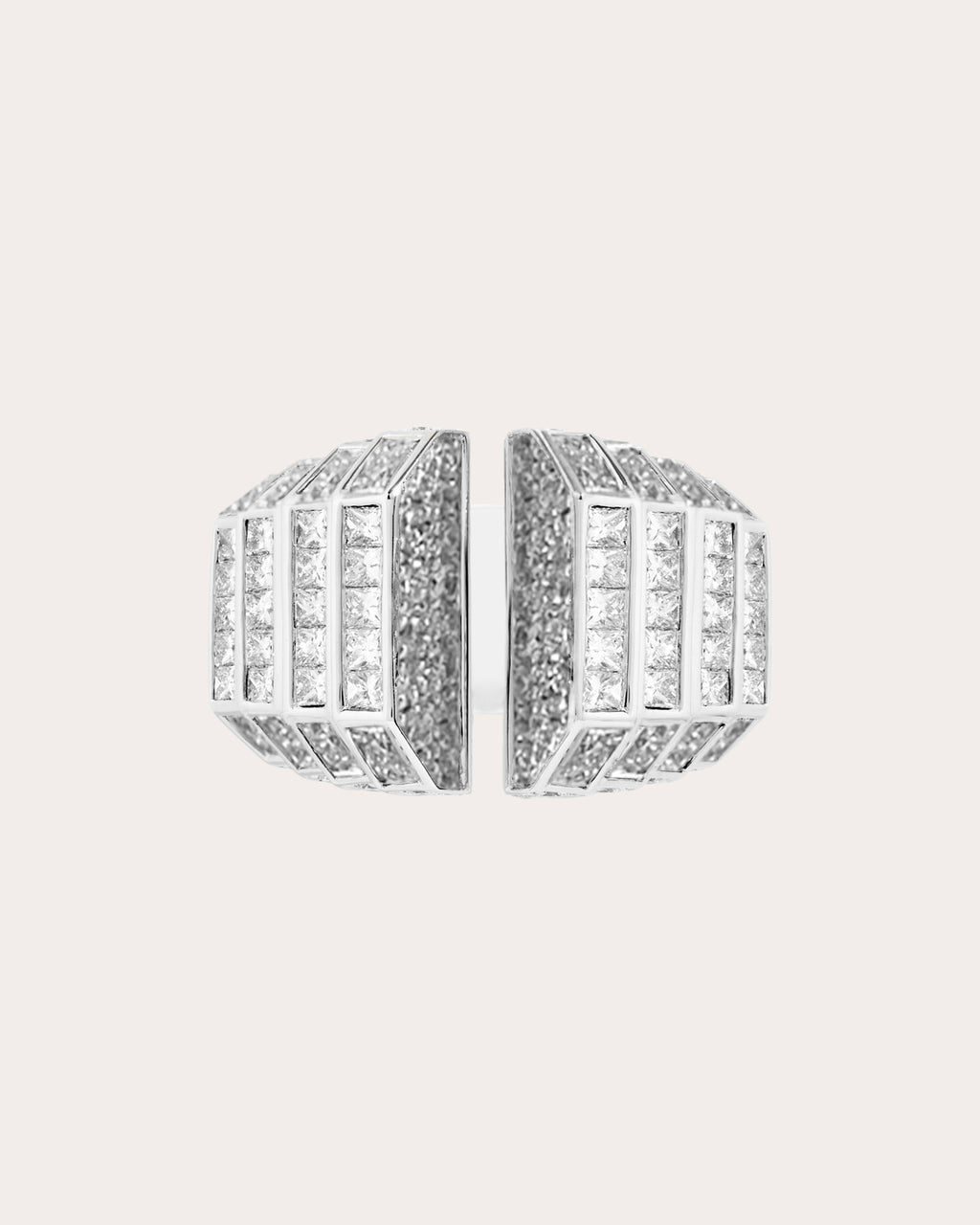 Meaningful Rhodium-Plated Sterling Silver Diamond Ring