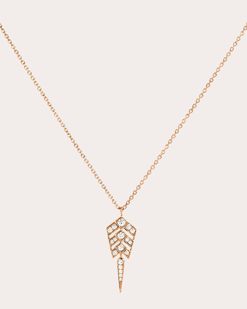 Stairway S 18K Gold Diamond Pendant Necklace