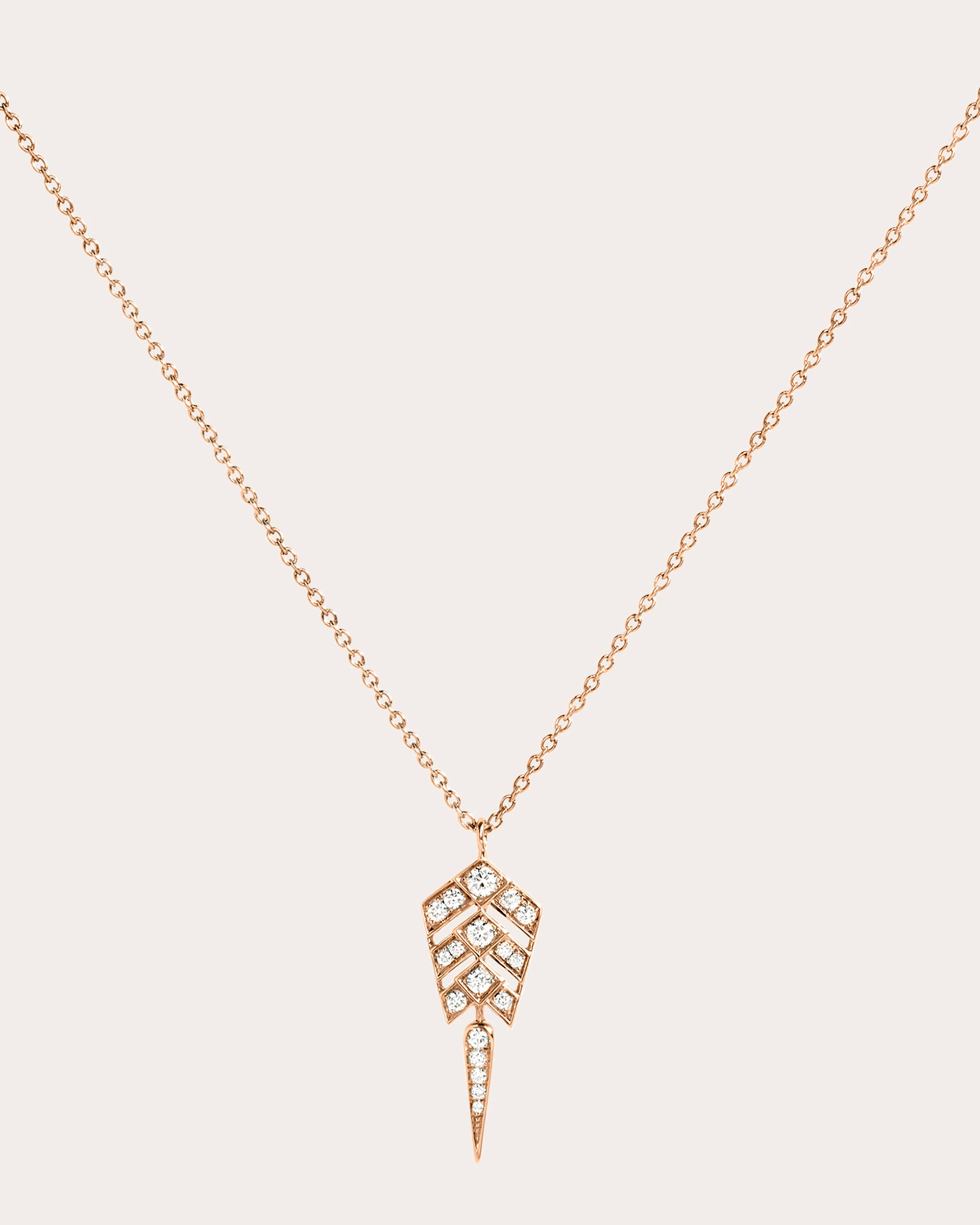 Stairway S 18K Gold Diamond Pendant Necklace