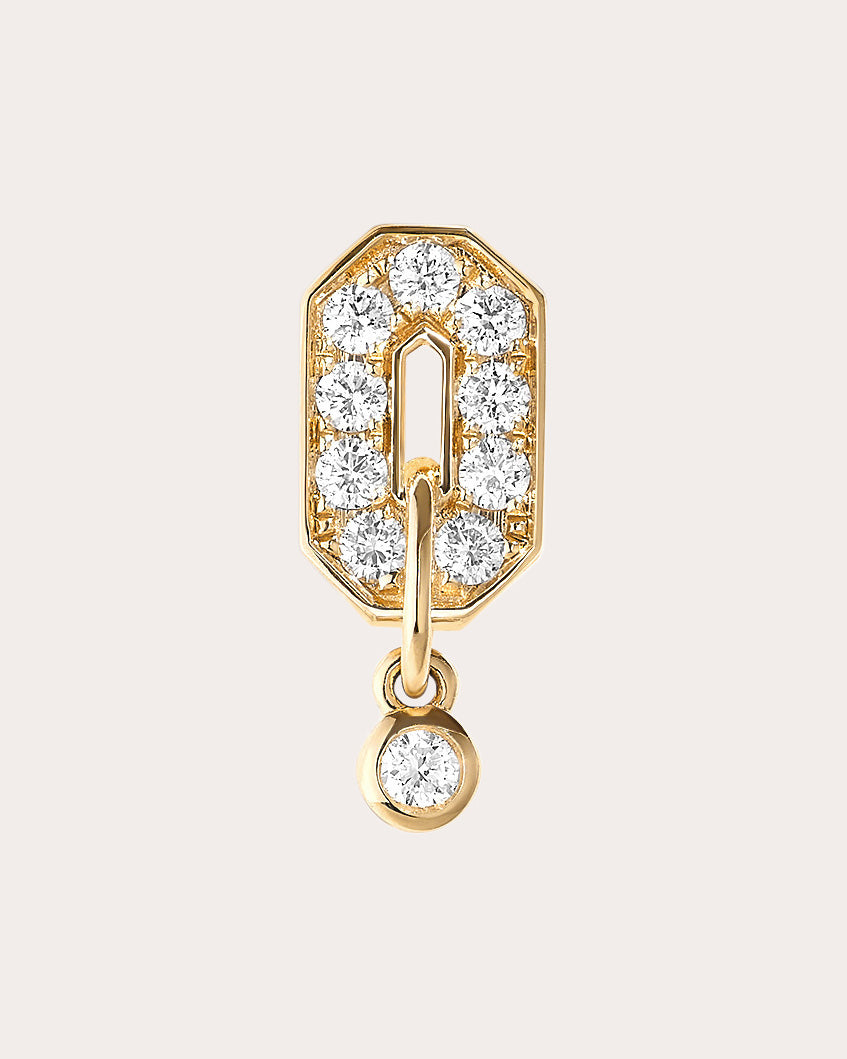 Diamond & 18k Gold Mini My Way Stud Earring