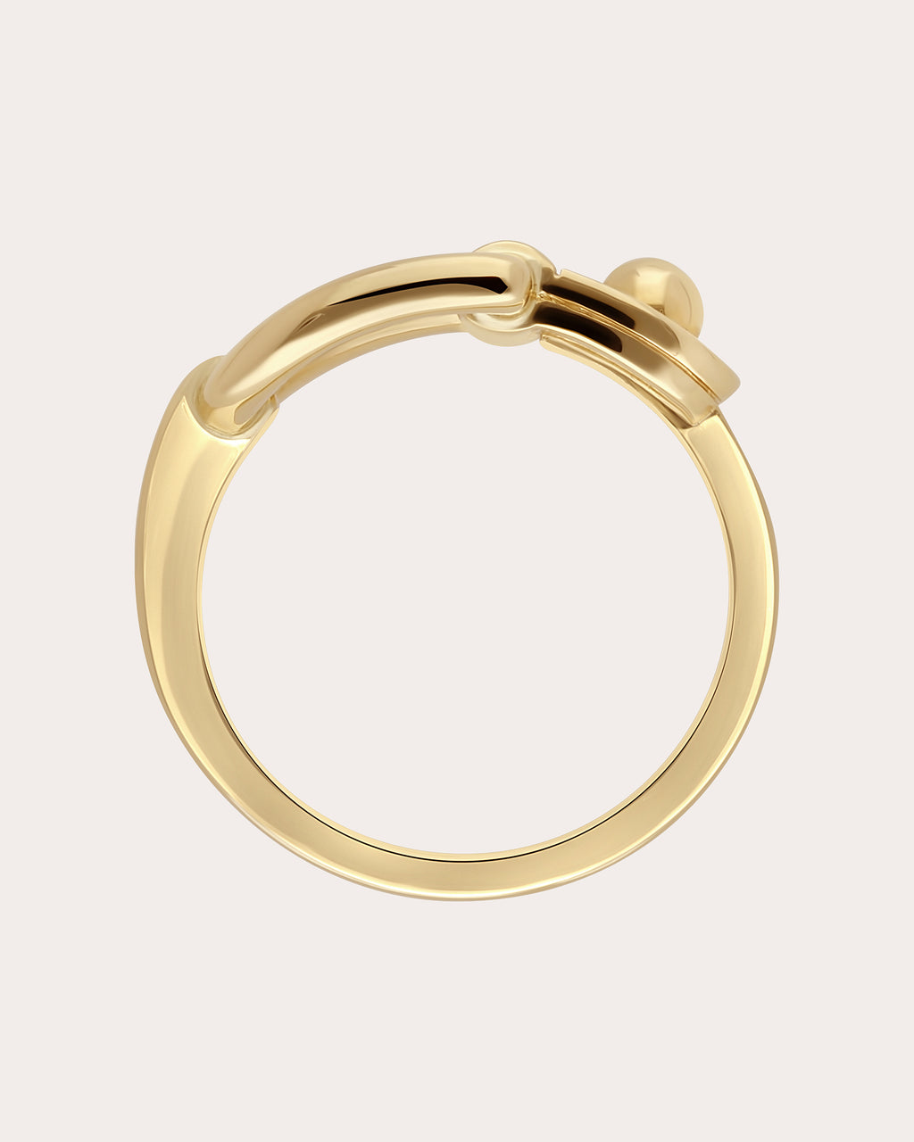 18k Gold Rivet Ring