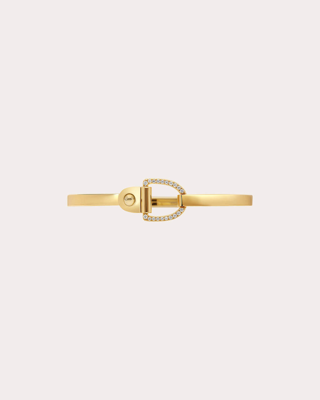 Diamond & 18k Gold Rivet Bangle