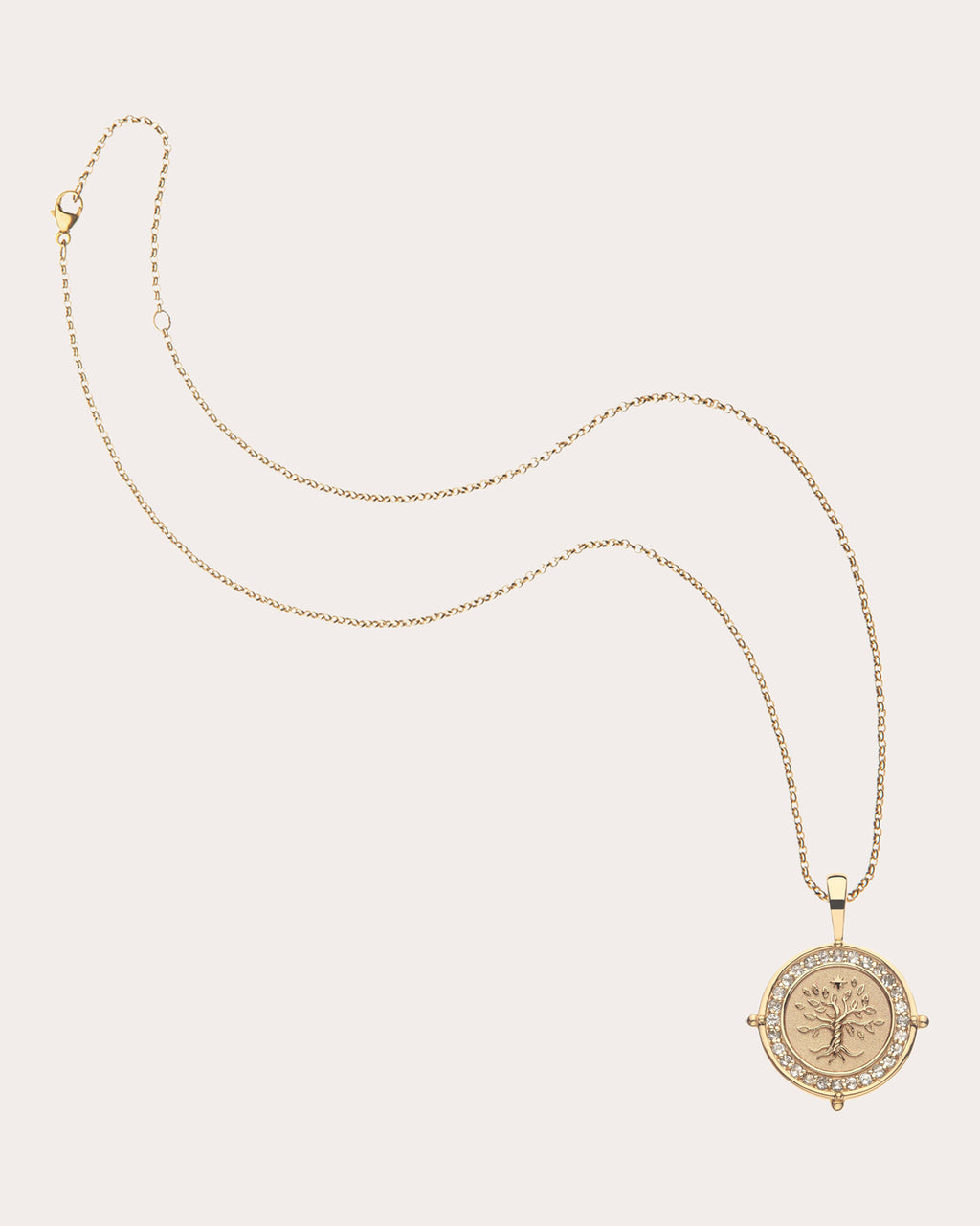 Topaz FAITH Petite Coin Pendant Necklace