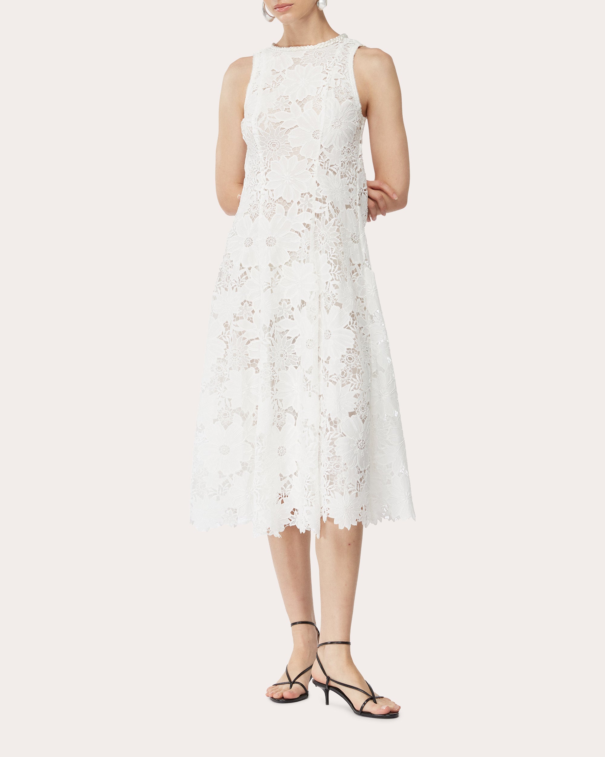 Farah Midi Dress White XS