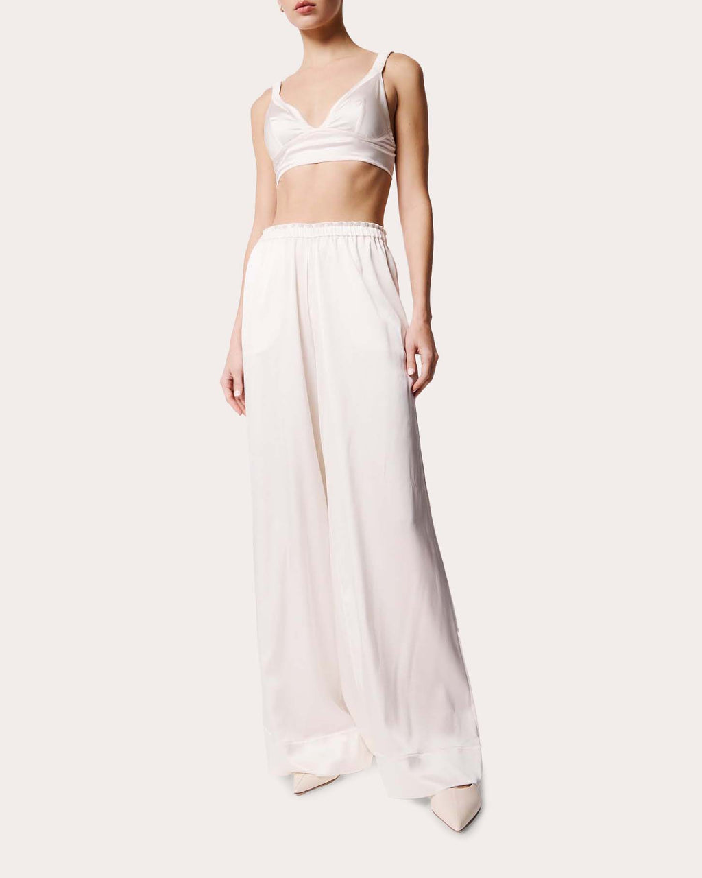 Fiamma Ruched Stretch Silk Bralette