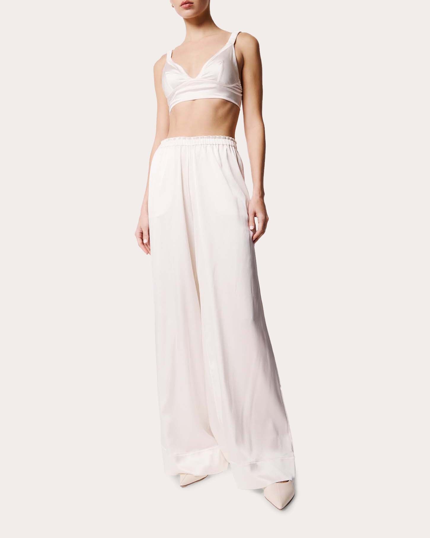 Fiamma Ruched Stretch Silk Bralette