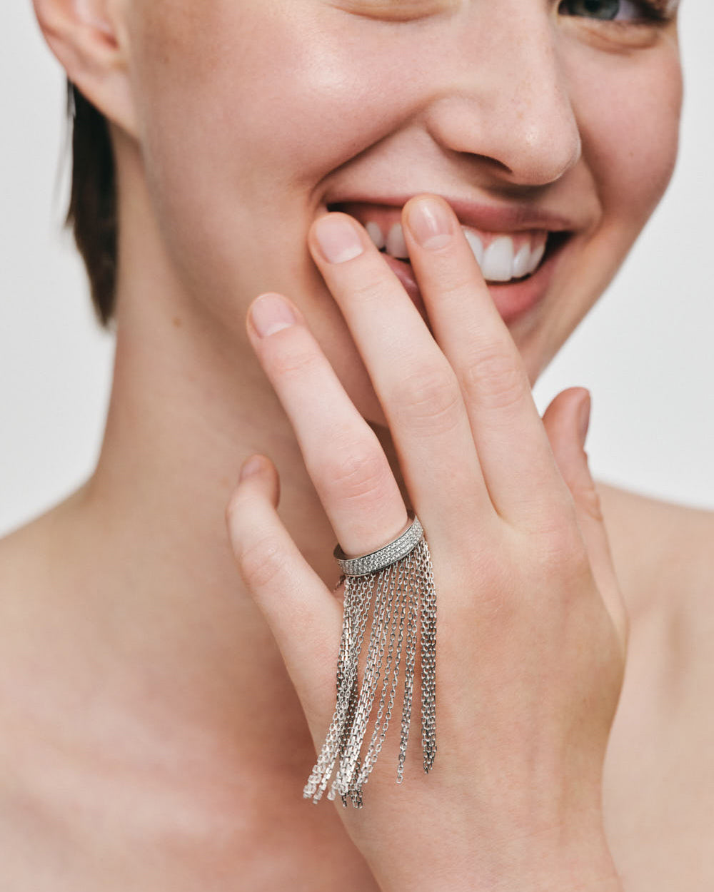 Diamond Chainfall Ring