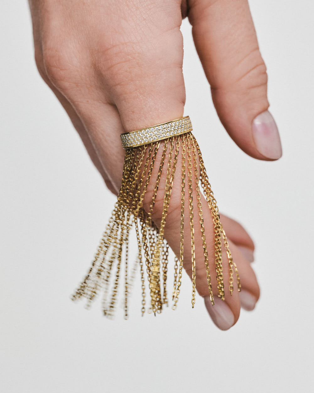 Diamond Chainfall Ring