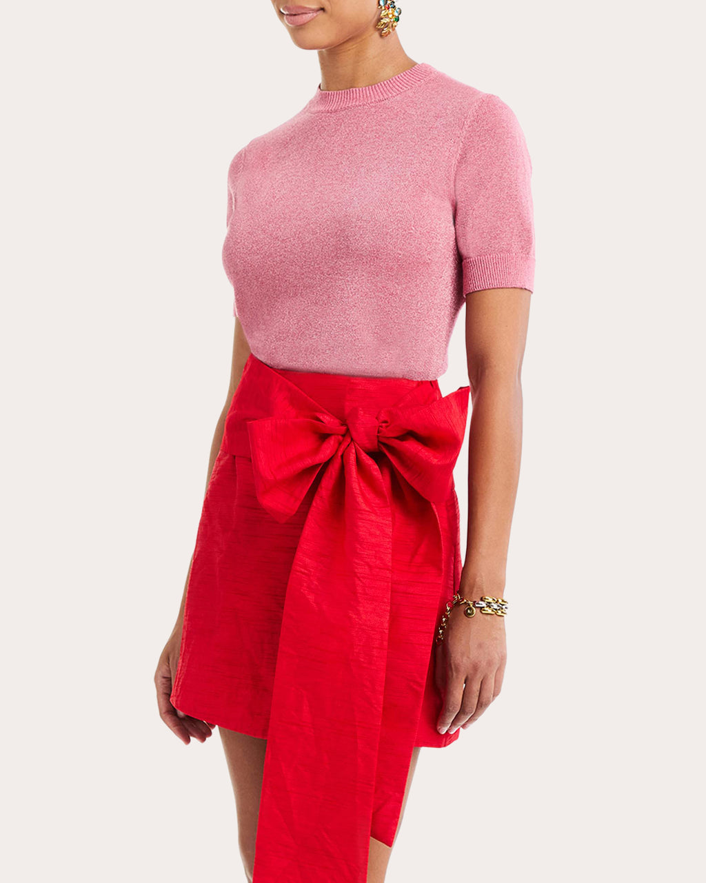 Granada Bow Mini Wrap Skirt