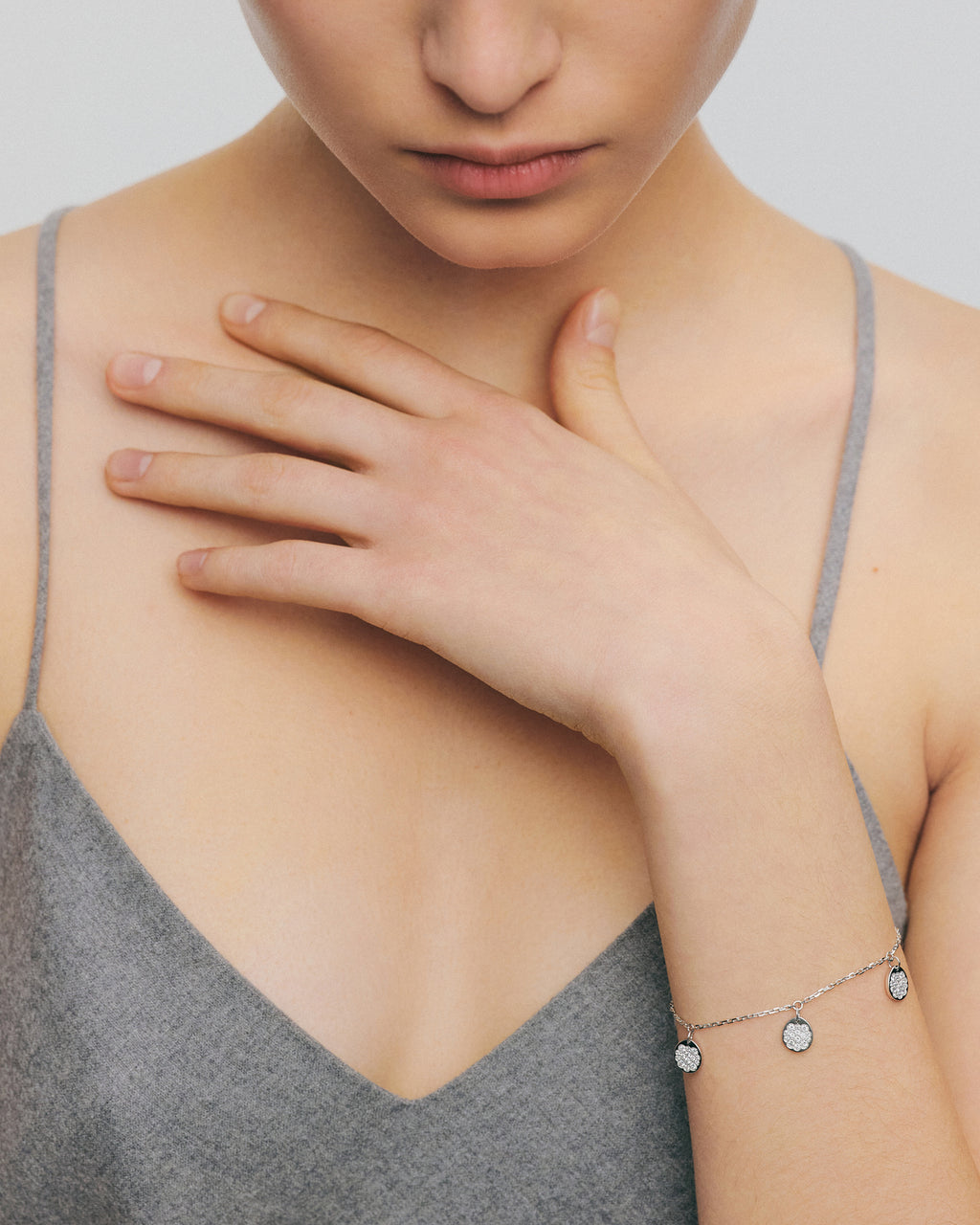 Diamond Flat Quintet Bracelet