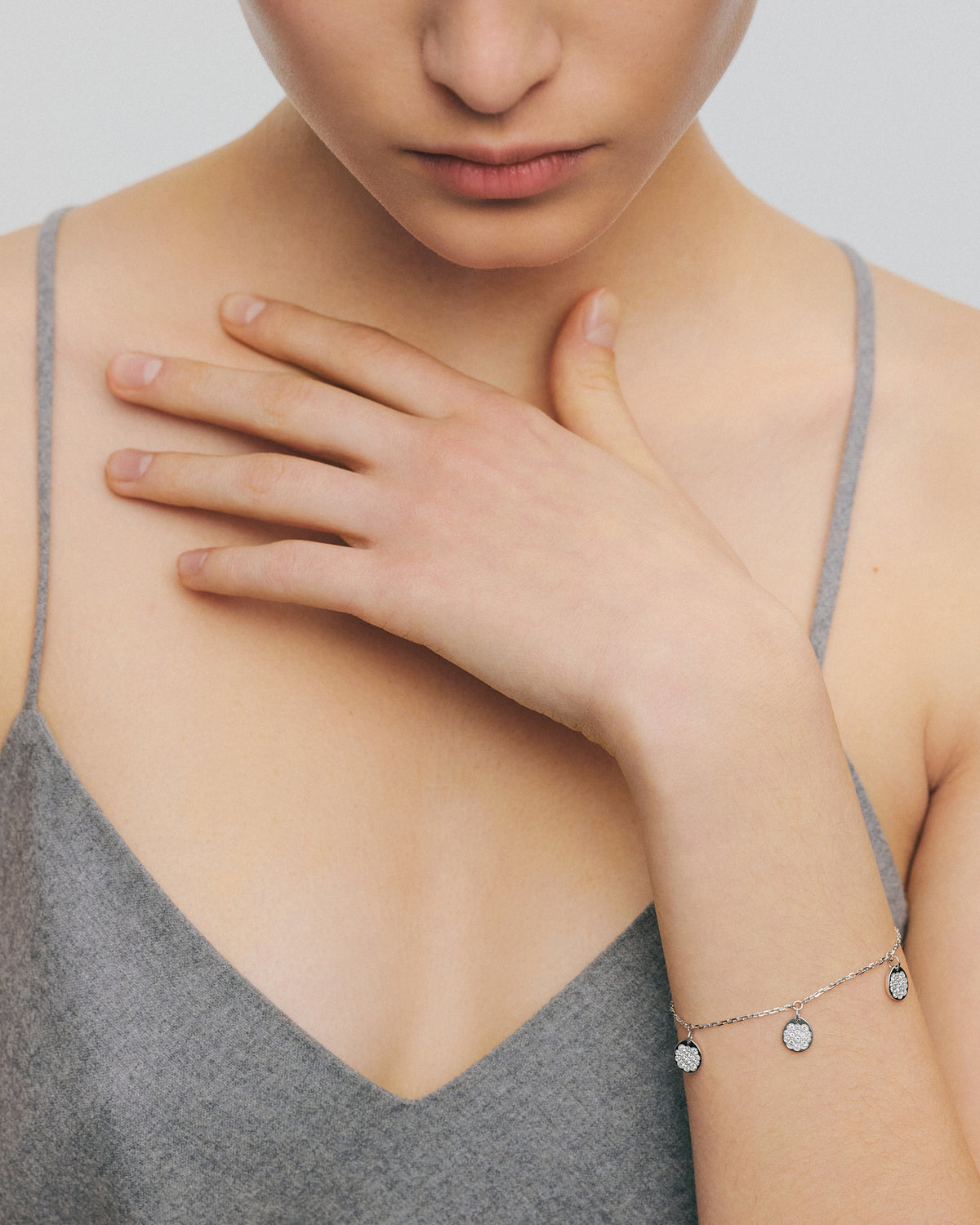 Diamond Flat Quintet Bracelet