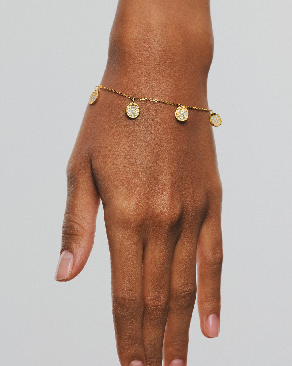 Diamond Flat Quintet Bracelet
