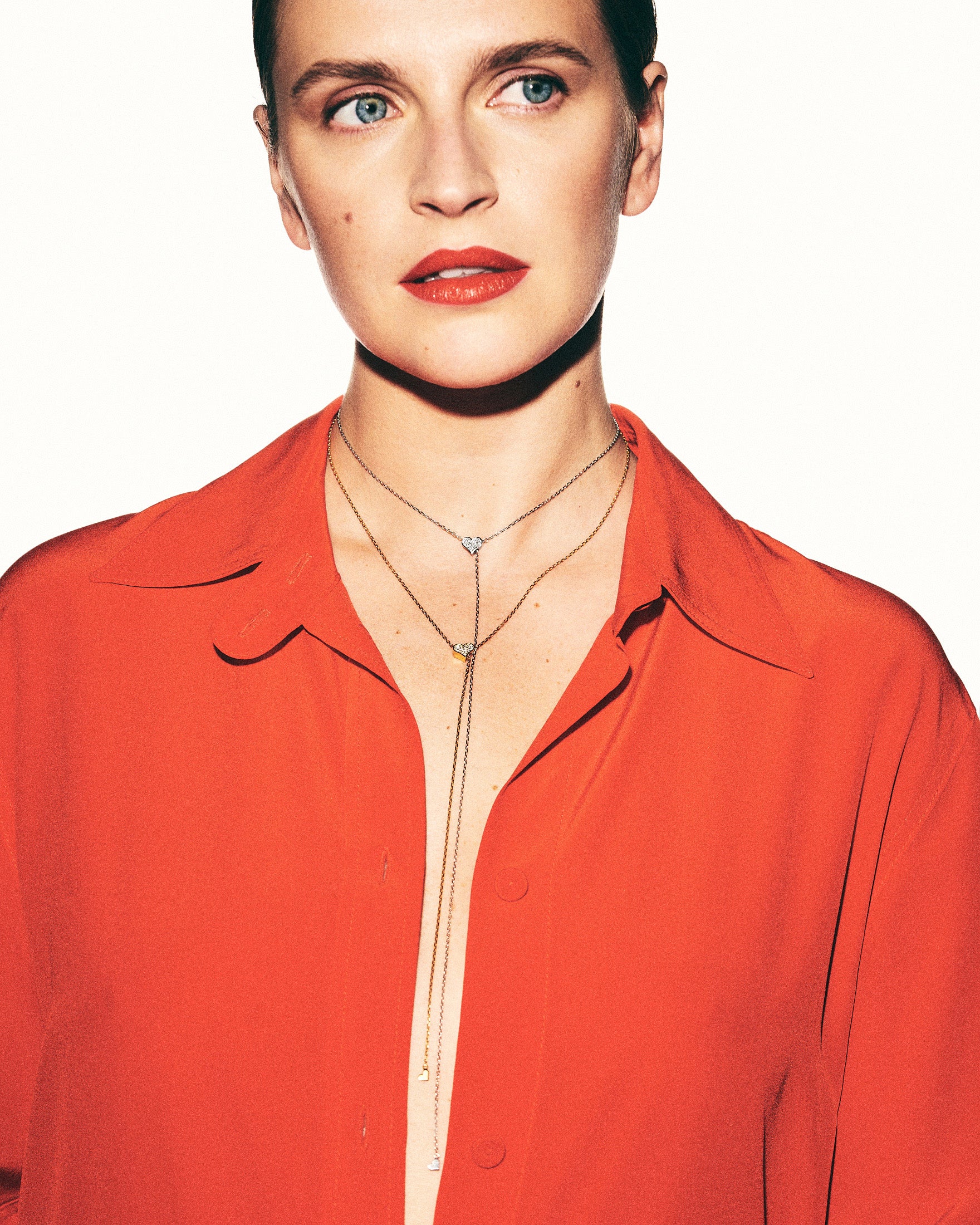 Diamond Heart Transformer Necklace