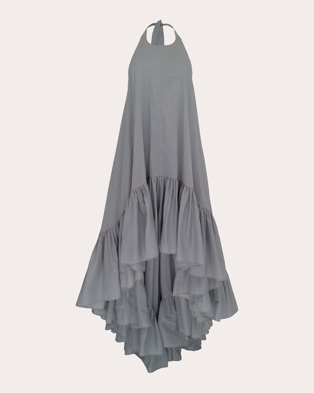 Hannah Cotton Voile Ruffle High-Low Dress