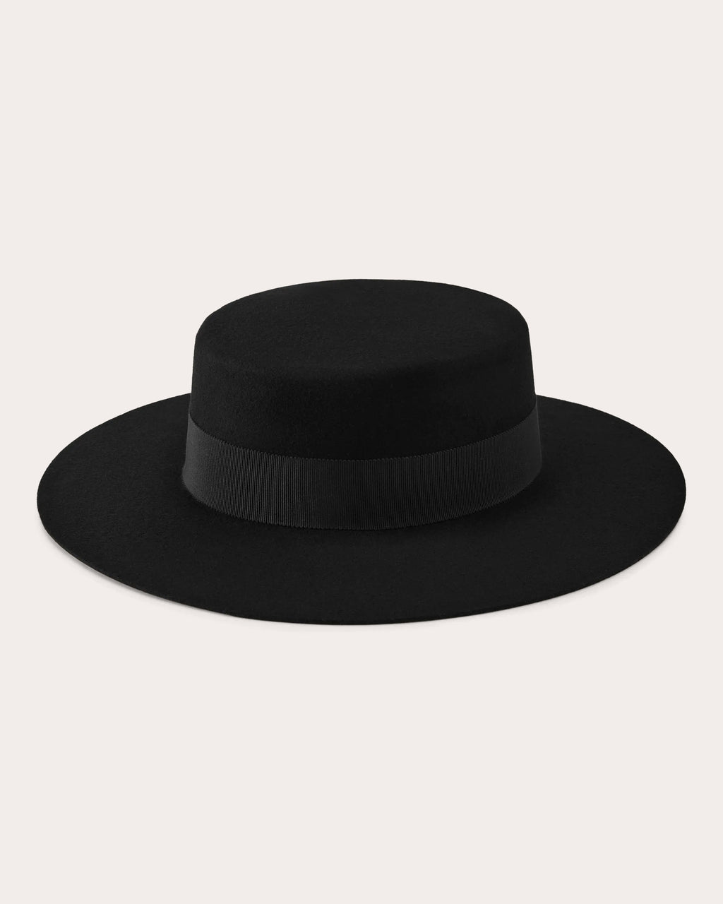 Suite Grosgrain Wool Felt Boater